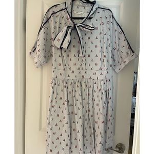 EShakti British Guard Print Dress